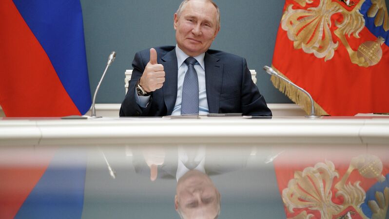 Президент РФ В. Путин с президентом Турции Р. Т. Эрдоганом дали старт строительству третьего энергоблока АЭС "Аккую" Президент РФ В. Путин с президентом Турции Р. Т. Эрдоганом дали старт строительству третьего энергоблока АЭС "Аккую" - «Россия сегодня», 800, 13.09.2021